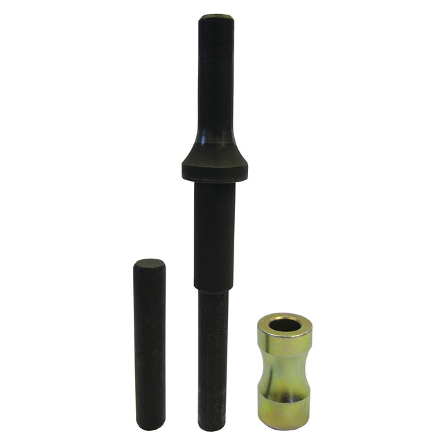 A set of alloy suspension bolt remover tools, including pushing pin, a guid and an extension pin.