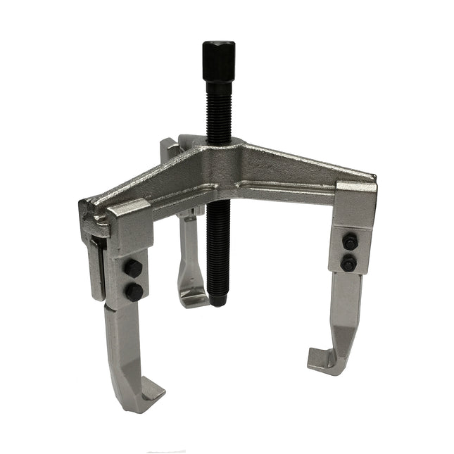 A mechanical three-leg puller with reversible legs for both internal and external pulling, shown with legs set for external pulling. part no 13220000