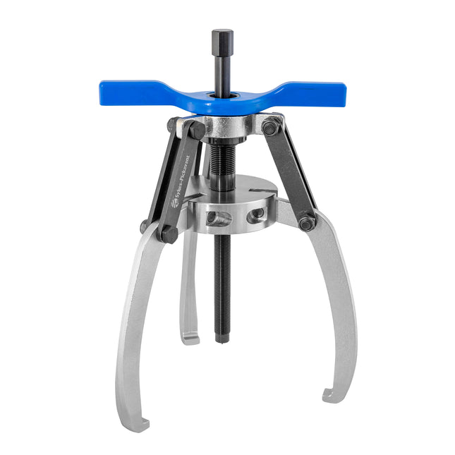 3 leg sykes pickavant puller with a blue preloading handle