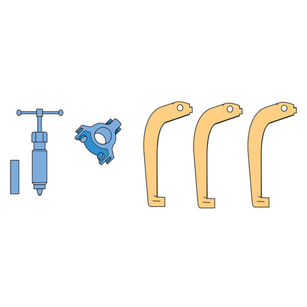 15340500 - Hydraulic 2/3 Leg Puller Kit 50-100mm