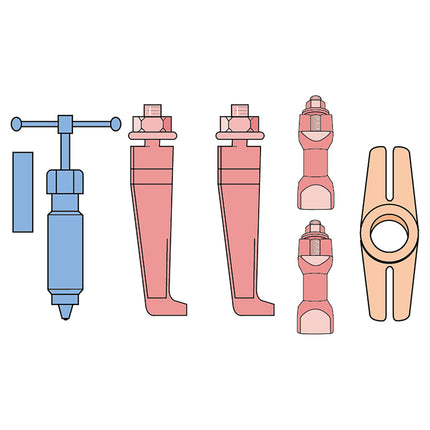 18625000 - Hydraulic Thin Jaw 2 Leg Puller 50-225mm