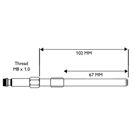 31421870 - Glowplug Adaptor - M8 x 1.0 Chevrolet, Fiat & Peugeot