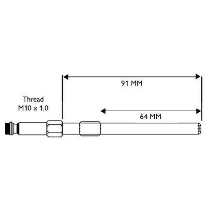 31424970 - Glowplug Adaptor - M10 x 1.0 JLR, Ford, Mercedes-Benz & Peugeot