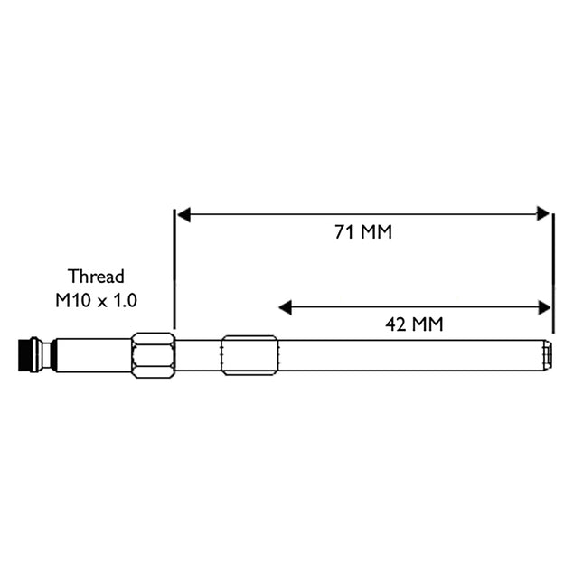31425270V2 - Glowplug Adaptor - M10 x 1.0 HDI PSA, Fiat, Ford, Suzuki & Volvo