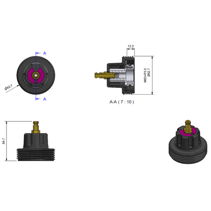 33153500 - 315 Series Cooling Cap - Audi,  Porsche, Seat, Skoda, VW