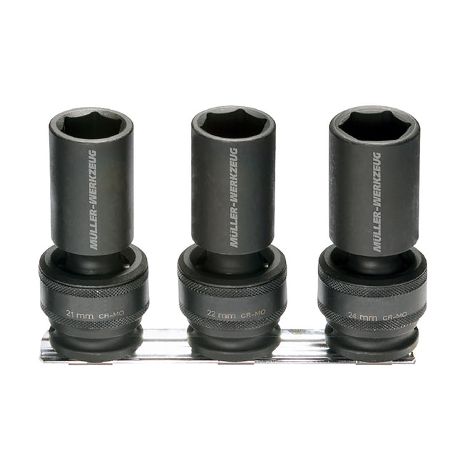 66058400 - Impact Socket Set with Swivel Ball Joints 1/2"SD