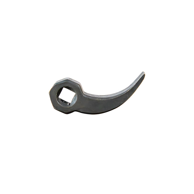 Black pry bar lever on a white background