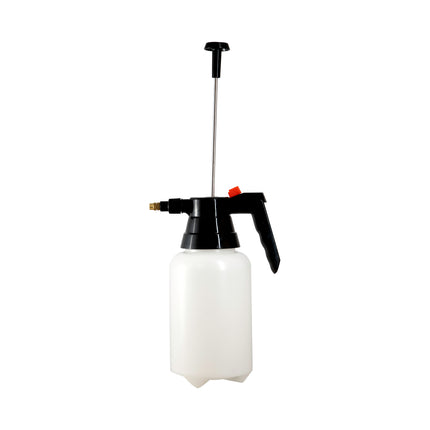 pump sprayer shown with pressure pump extended