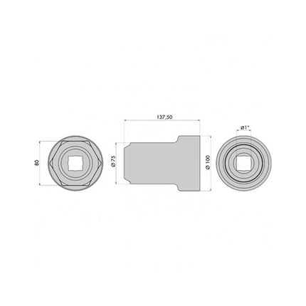 GO1342 - Hub Nut Socket - Renault