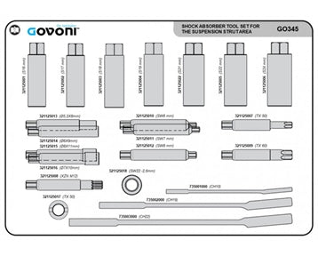 GO345 - Shock Absorber Tools Set for Piston Rod