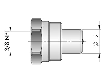 GO1032  - Hydraulic Cylinder - Steel 32 Tonne