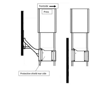 534210-RR - Front Press Guard for 100T Workshop Presses
