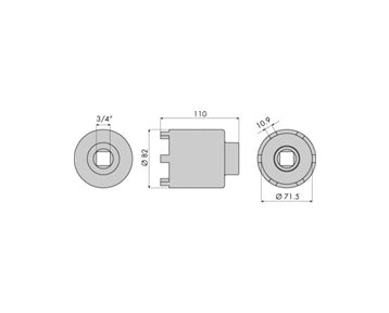 GO1319 - Hub Nut Socket - Mercedes