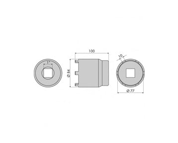 GO1320 - Hub Nut Socket - Man