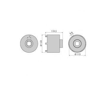 GO1321 - Hub Nut Socket - Mercedes