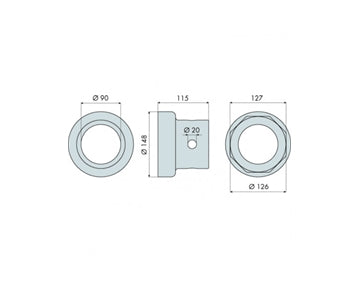 GO1329 - Hub Nut Socket - Polygonal - R.O.R