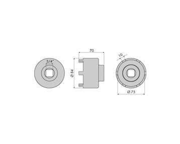 GO1331 - Hub Nut Socket - Mercedes