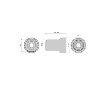 GO1342 - Hub Nut Socket - Renault