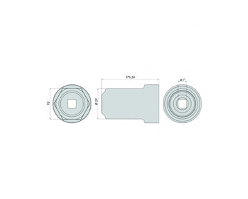 GO1344 - Hub Nut Socket - Volvo/ Renault/ Fiat