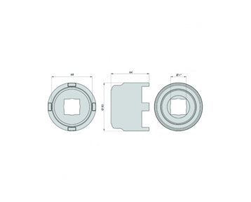 GO1346 - Hub Nut Socket - Renault