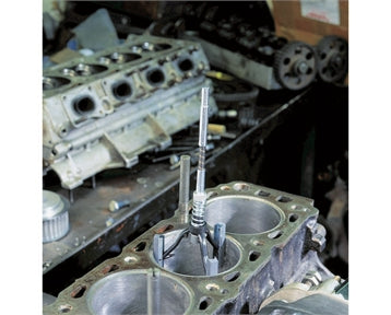 cylinder hone tool shown in use in an engine 